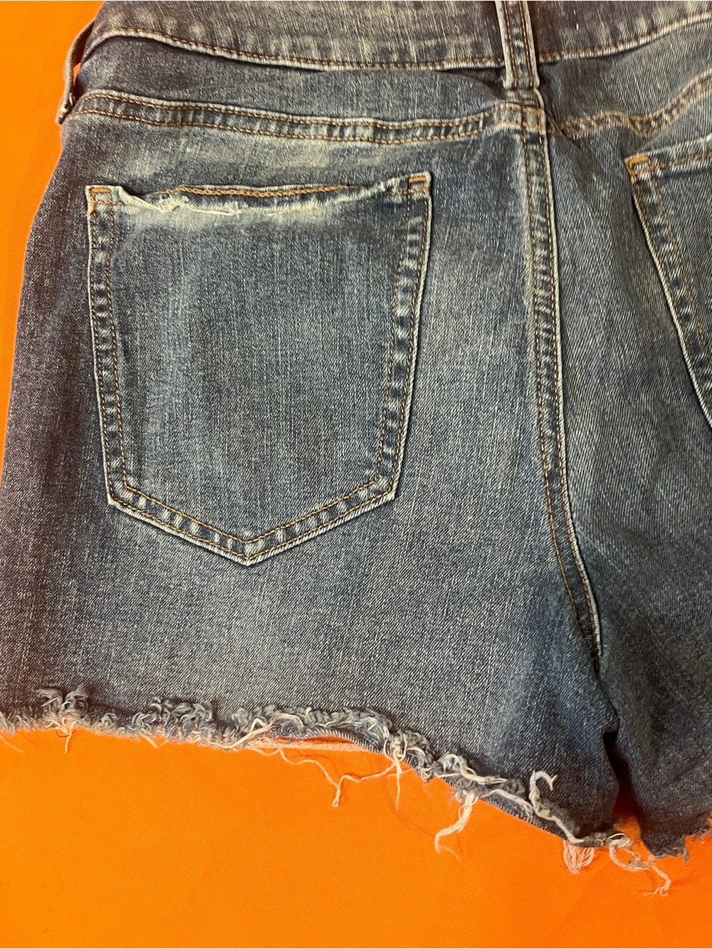 SO Faded Blue Distressed Denim Cutoff Shorts - Picture 9 of 13